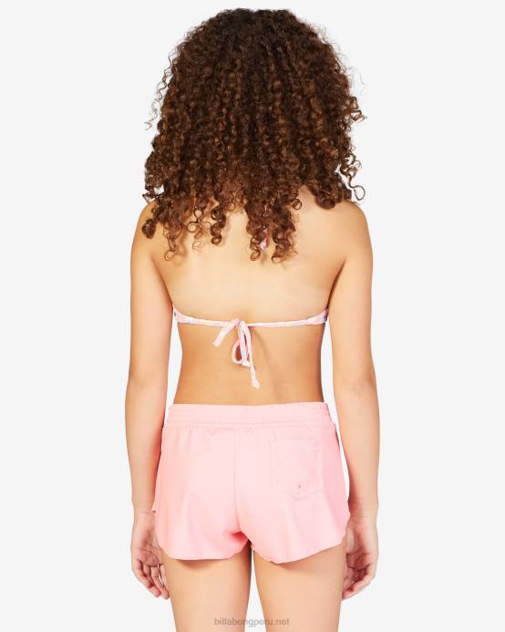 chicas Rosa coral Billabong shorts de baño místicos mini 04LD2766