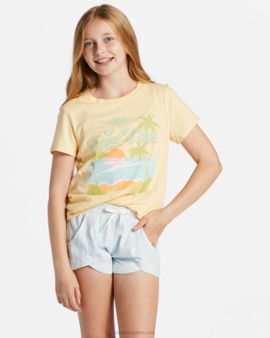 chicas cambray ligero Billabong pantalones cortos con cintura elástica locos por ti 04LD2601