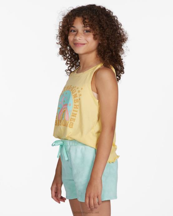 chicas chips de menta Billabong menta para ser pantalones cortos de chándal 04LD2804