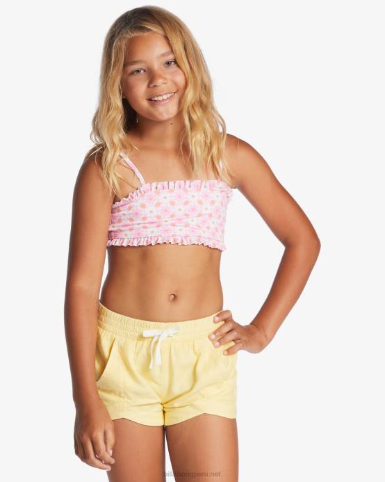 chicas ella es soleada Billabong pantalones cortos con cintura elástica locos por ti 04LD2613