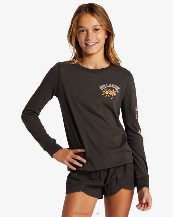 chicas apagado negro Billabong camiseta club de sol 04LD2634