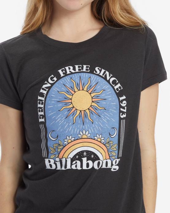 chicas apagado negro Billabong camiseta escena de ensueño 04LD2676