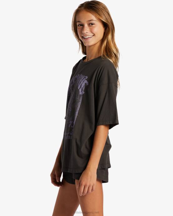 chicas apagado negro Billabong déjalo brillar camiseta 04LD2615