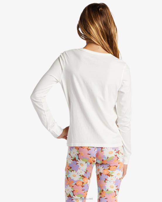 chicas cristal de sal Billabong camiseta flores de amor 04LD2639