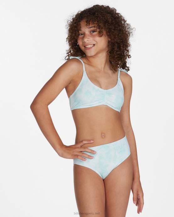 chicas chips de menta Billabong conjunto de bikini trilet de amor de verano 04LD2789