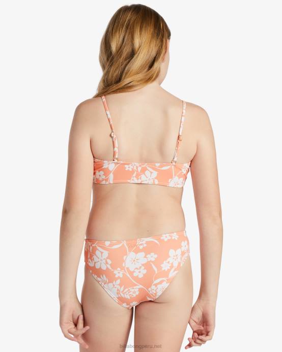 chicas mandarina picante Billabong conjunto de bikini triangular de dos piezas island in the sun 04LD2671