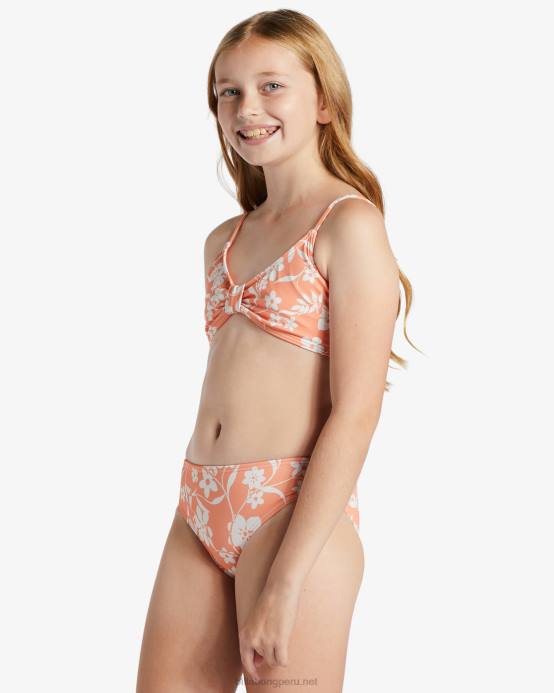chicas mandarina picante Billabong conjunto de bikini triangular de dos piezas island in the sun 04LD2671