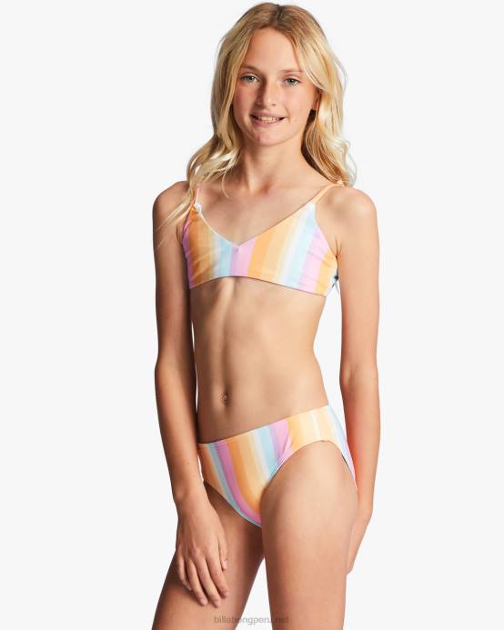 chicas multi Billabong 4-16 on the bright side bikini trilette reversible de dos piezas 04LD2720