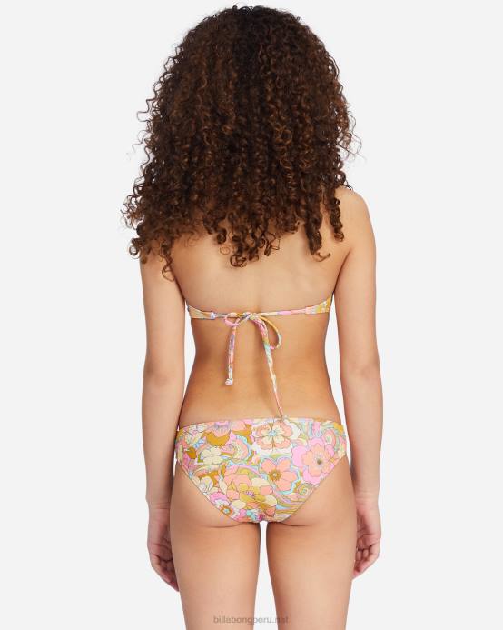 chicas multi Billabong ¿No es ella un hermoso conjunto de bikini de cuello alto 04LD2779