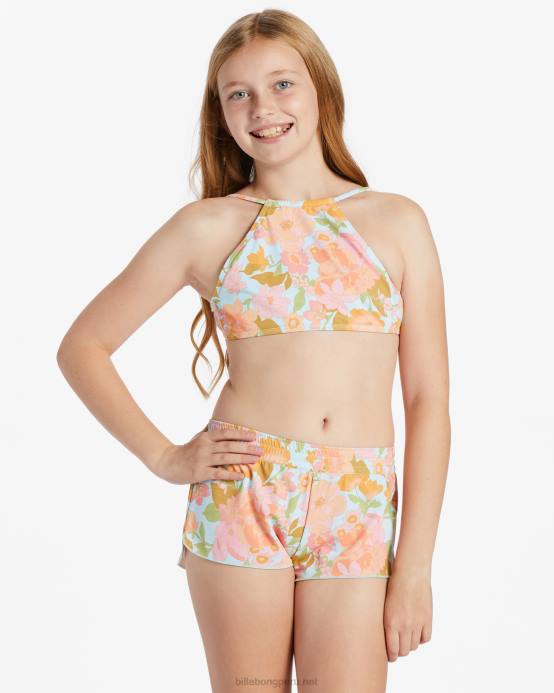 chicas multi Billabong cintura elástica volada 04LD2660