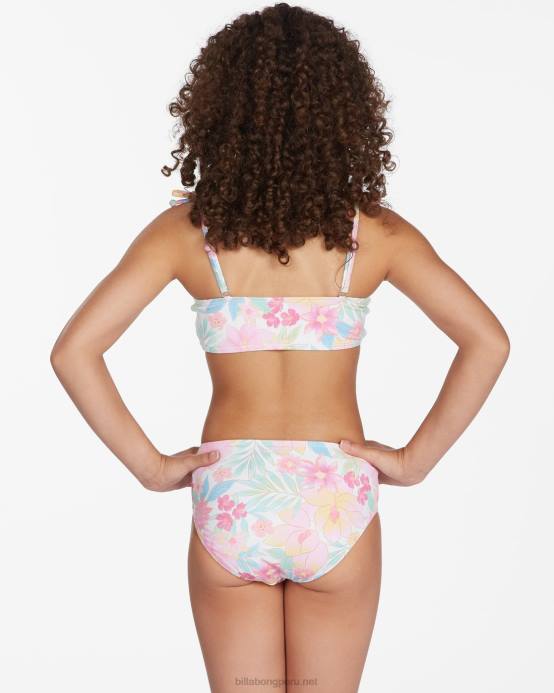 chicas multi Billabong conjunto de bikini sin mangas con tiras de brighter days 04LD2809