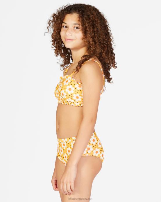 chicas multi Billabong no puedo esperar conjunto de bikini bandeau 04LD2780