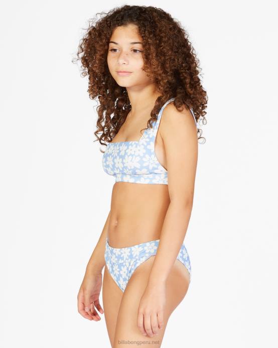 chicas pantano azul Billabong conjunto de bikini sin mangas Feelin Sweet 04LD2802