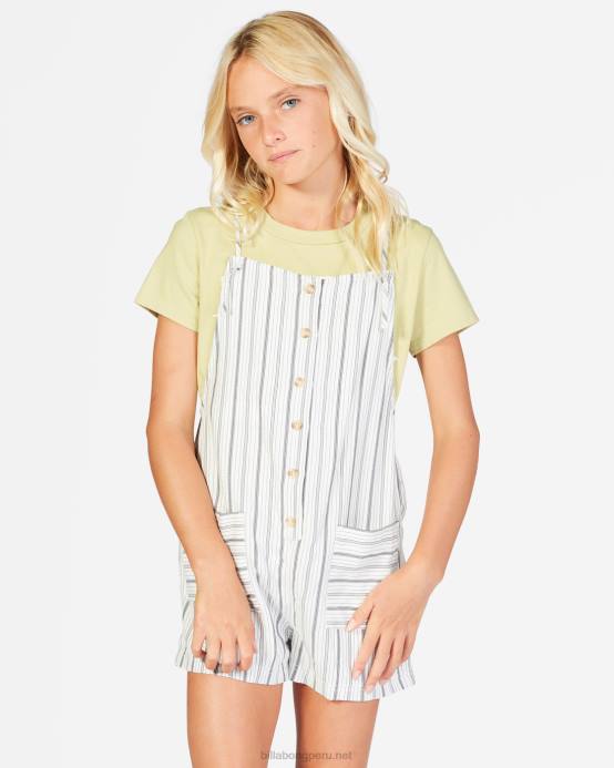 chicas cristal de sal Billabong mameluco de reloj de onda jr 04LD2686