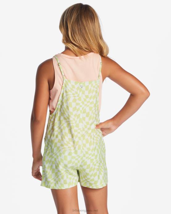 chicas lima claro Billabong mameluco de reloj de onda jr 04LD2752