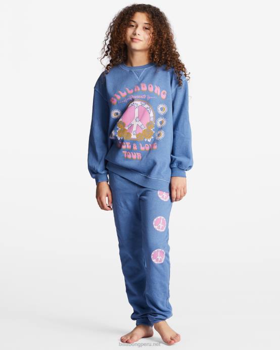 chicas cosecha mediana Billabong pantalones de chándal de cintura alta que hacen olas 04LD2792