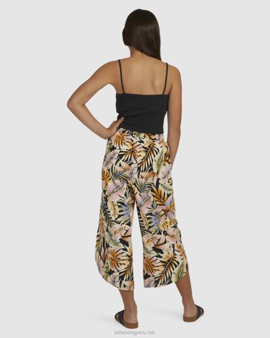 chicas multi Billabong postales cintura elástica pantalones 04LD2776