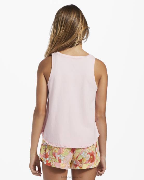 chicas Rosa suave Billabong 4-16 hazlo camiseta sin mangas tropical 04LD2746
