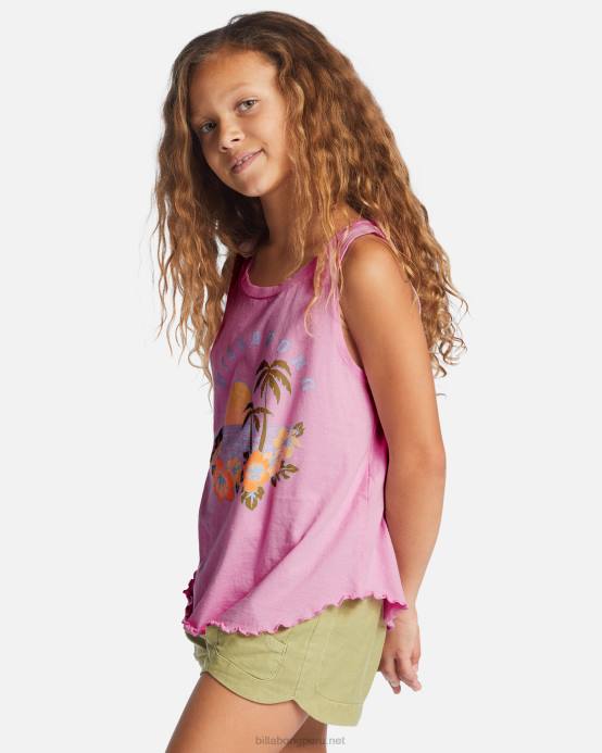 chicas senderos rosas Billabong camiseta sin mangas de la patrulla del amanecer 04LD2668