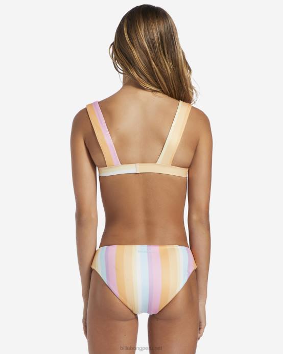 chicas multi Billabong 4-16 on the bright side conjunto de baño de dos piezas con tanque reversible 04LD2738