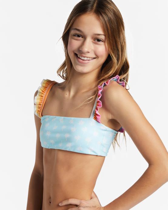 chicas multi Billabong 4-16 on the bright side tank traje de baño de dos piezas 04LD2663