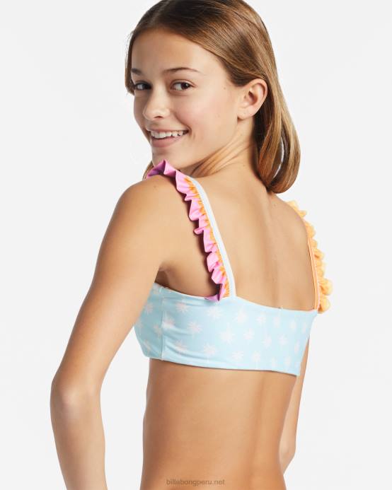 chicas multi Billabong 4-16 on the bright side tank traje de baño de dos piezas 04LD2663
