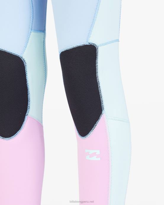 chicas iceberg Billabong Traje de neopreno completo 4/3 Synergy con cremallera en la espalda 04LD2754