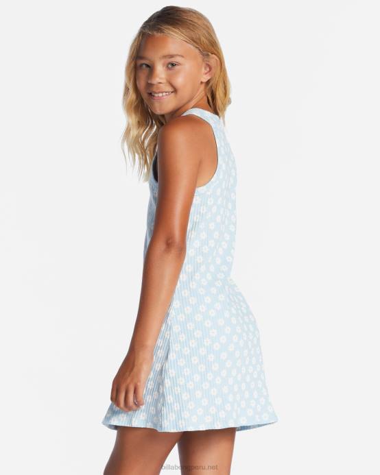 chicas mezclilla Billabong vestido de canalé Picking Daisys 04LD2618