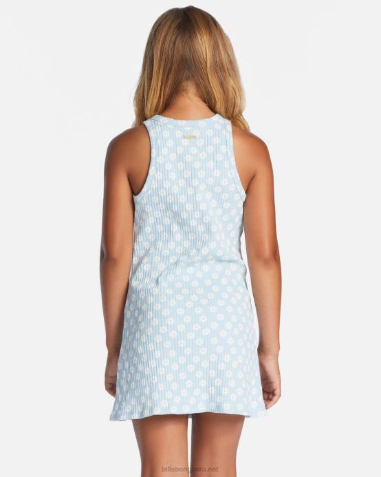 chicas mezclilla Billabong vestido de canalé Picking Daisys 04LD2618