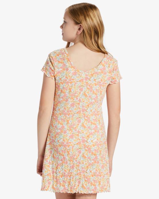 chicas multi Billabong simplemente lindo vestido de camiseta 04LD2635