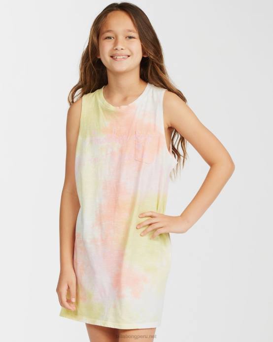 chicas multi Billabong vestido estilo camiseta sin mangas cool days 04LD2803