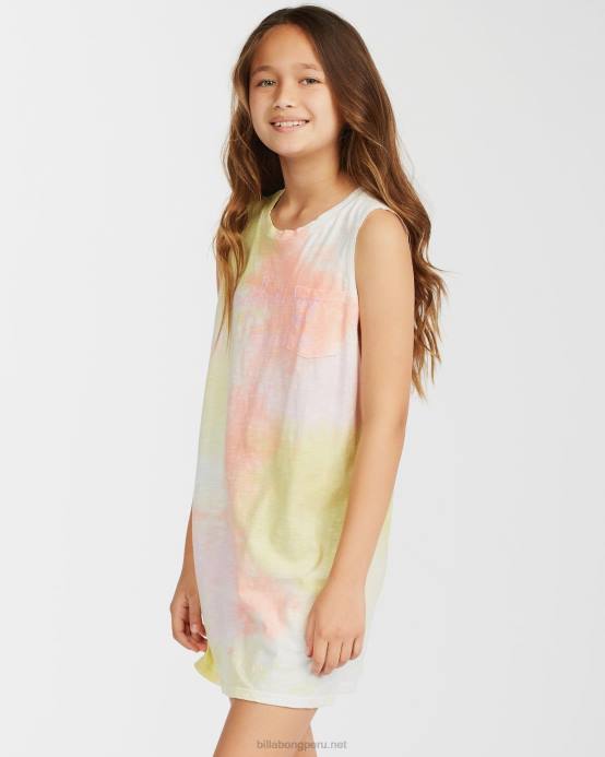chicas multi Billabong vestido estilo camiseta sin mangas cool days 04LD2803