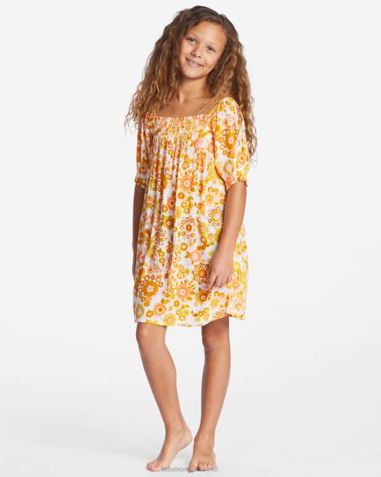 chicas piel de naranja Billabong vestido babydoll sintiéndose dulce 04LD2652