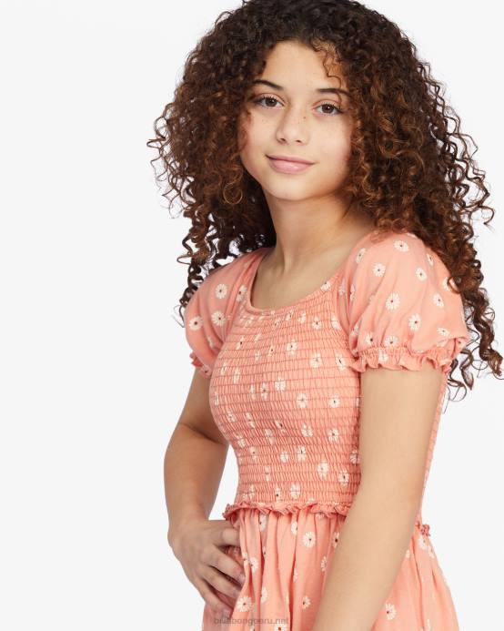 chicas puesta de sol del cañón Billabong mini vestido estilo babydoll para bailar 04LD2768