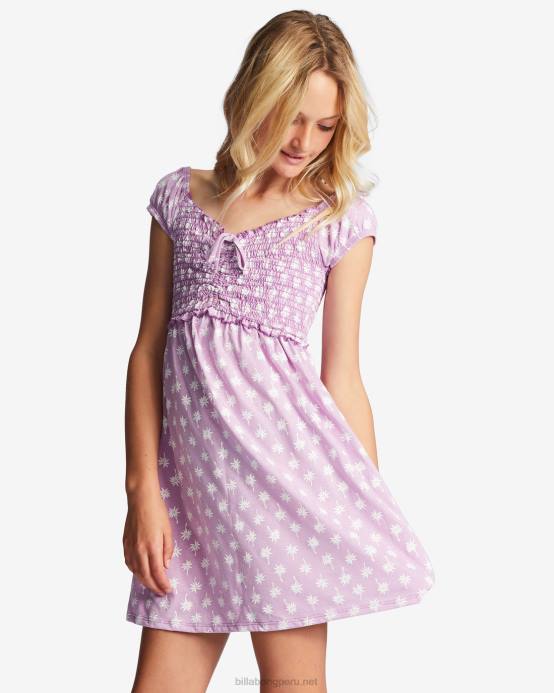 chicas sueño lila Billabong 4-16 vestido tropical femenino 04LD2732