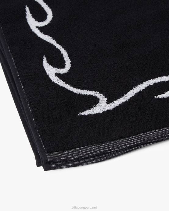 hombres negro Billabong toalla de playa arco 04LD773