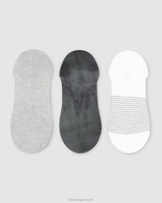 hombres negro Billabong calcetines invisibles tie-dye todo el día 04LD750