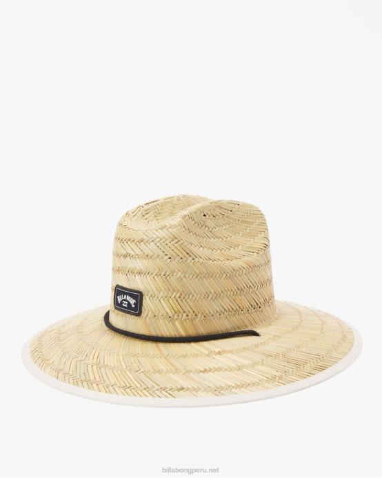 hombres azul neón Billabong sombrero salvavidas de paja con estampado de mareas 04LD851