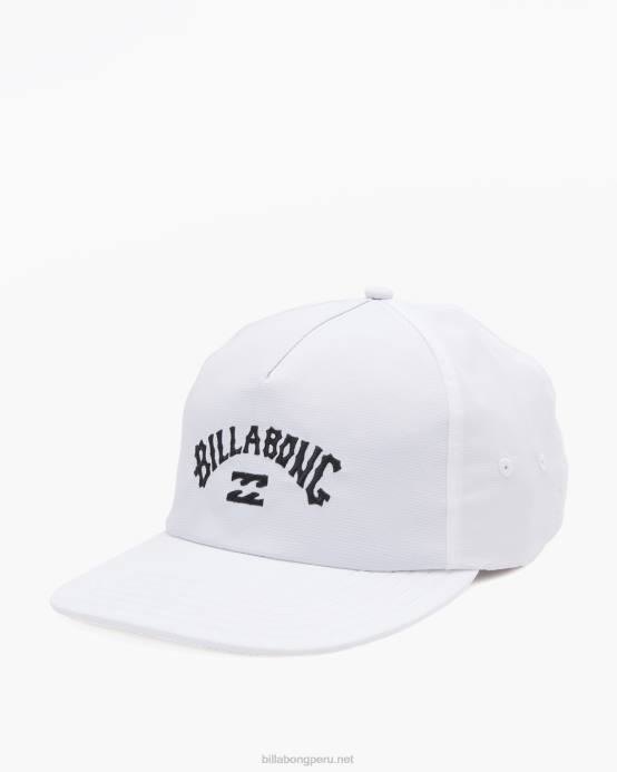hombres blanco Billabong gorra del equipo arch 04LD679