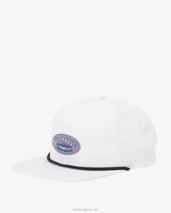 hombres blanco Billabong sombrero de camionero gama 04LD686