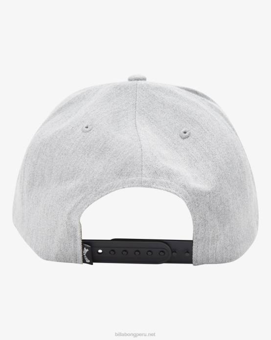 hombres brezo gris Billabong gorra snapback apilada 04LD826