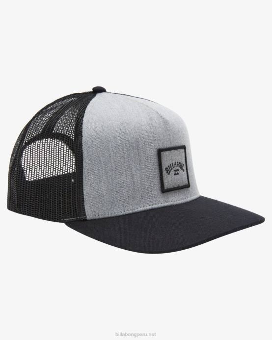 hombres brezo gris Billabong sombrero de camionero apilado 04LD769