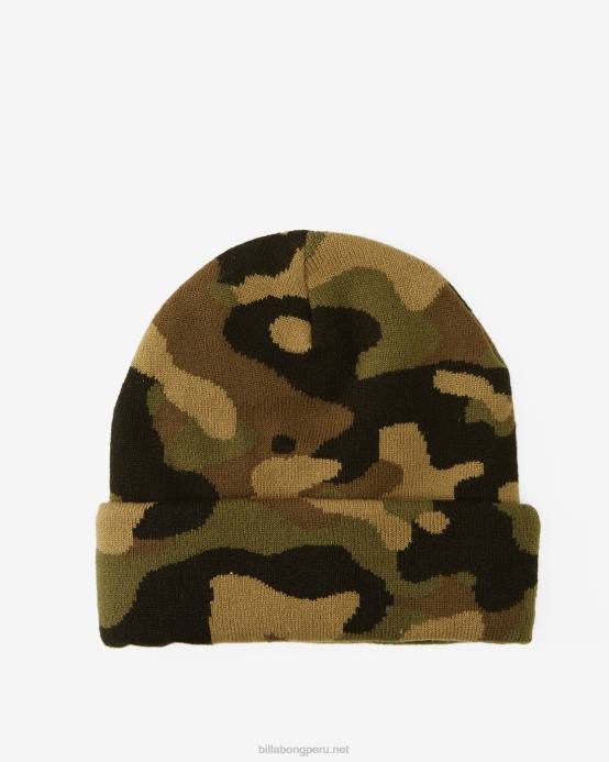 hombres camuflaje Billabong gorro apilado 04LD824