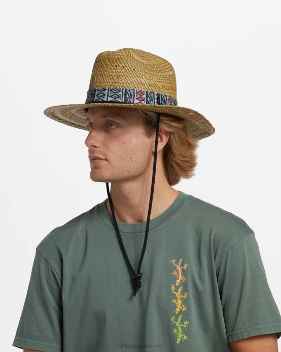 hombres menta Billabong sombrero salvavidas de paja mai tides 04LD774