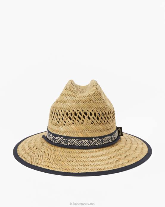 hombres índigo Billabong sombrero salvavidas de paja de mareas medias 04LD690