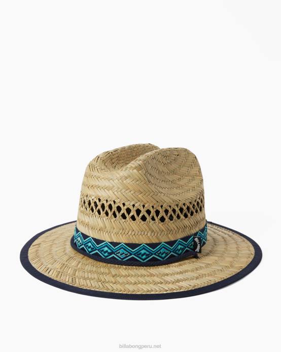 hombres neblina azul Billabong sombrero salvavidas de paja de mareas medias 04LD691
