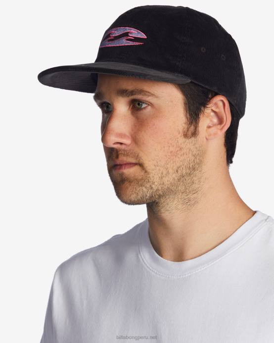 hombres negro Billabong gorra de béisbol de herencia 04LD673