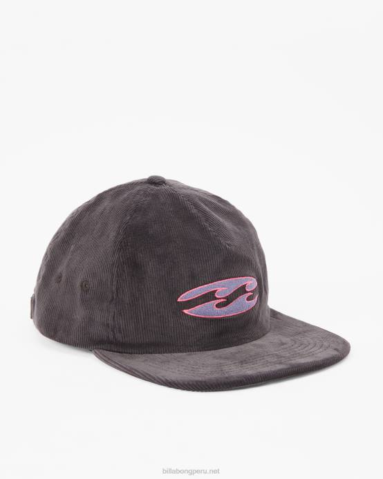 hombres negro Billabong gorra de béisbol de herencia 04LD673