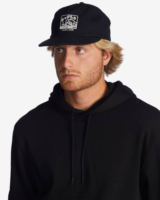 hombres negro Billabong gorra de beisbol de la salvacion de keith haring 04LD716