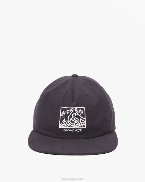 hombres negro Billabong gorra de beisbol de la salvacion de keith haring 04LD716